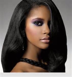 Relaxed hair with long hair extensions