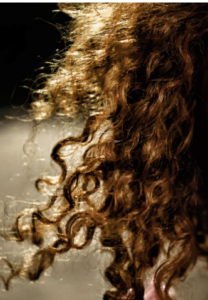 Large brown curls.